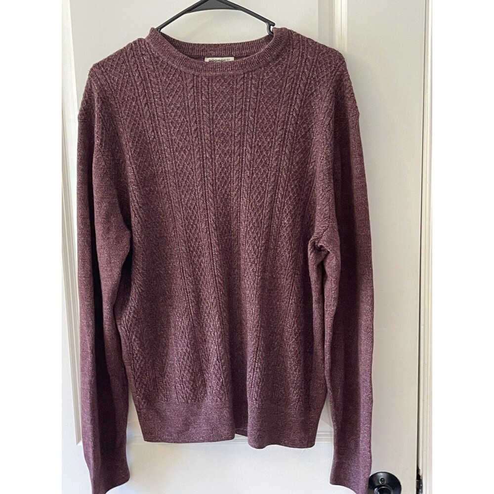Dockers Men's XL Wine Burgundy Crewneck  Sweater Preowned Career Work